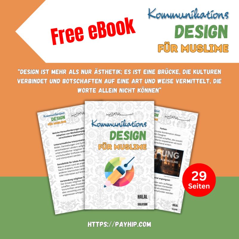 Flyer für Free eBook Kommunikationsdesign für Muslime