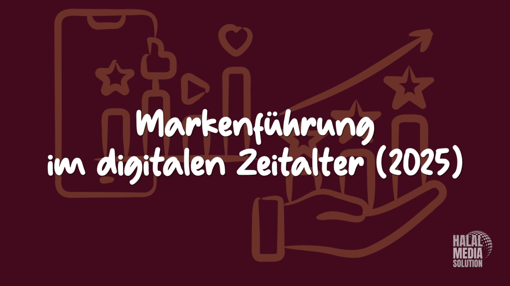 Smartphone mit Diagramm für Likes, Shares und Impressionen und Hand mit 3 Sternen und Pfeil nach oben für steigende Bekanntheit